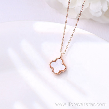 Women Necklace 18K Solid Gold Jewelry Real Diamond